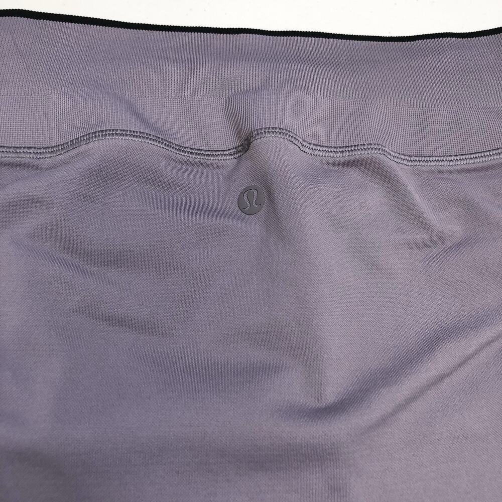 Lululemon Iconic Sweat Tight Purple Seamless Pant Leggings Womens Size 12 - Picture 7 of 8